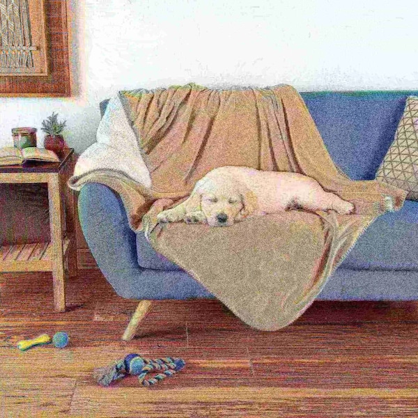 Pet Adobe Pet Adobe Waterproof Pet Blanket - Washable Couch, Bed and Furniture Protector- 50 x 60 (Tan) 310953OVX - main